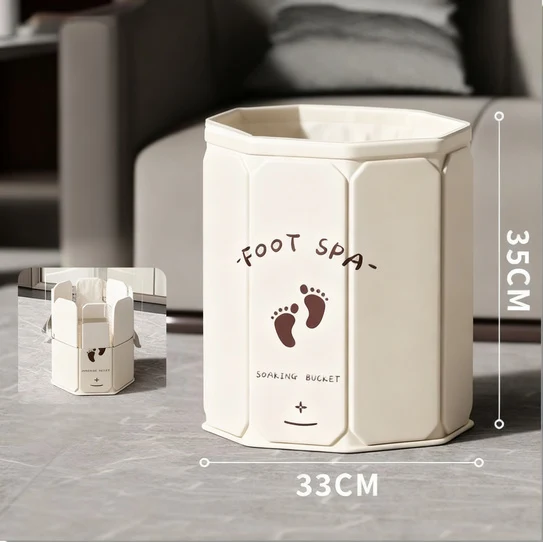 Portable foot bath made of PVC, foldable