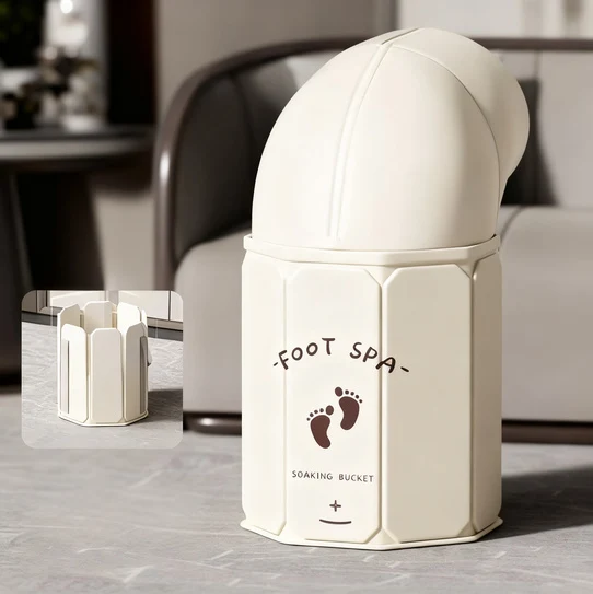 Portable foot bath made of PVC, foldable