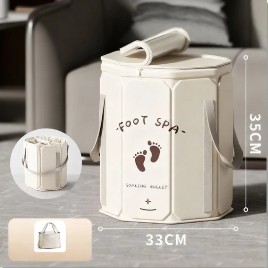 Portable foot bath made of PVC, foldable
