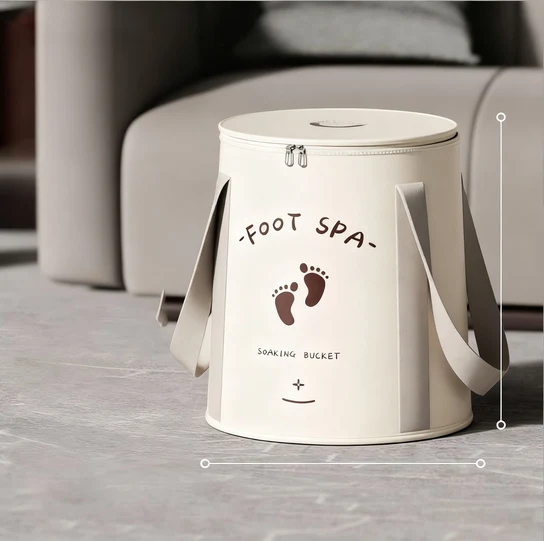 Portable foot bath made of PVC, foldable