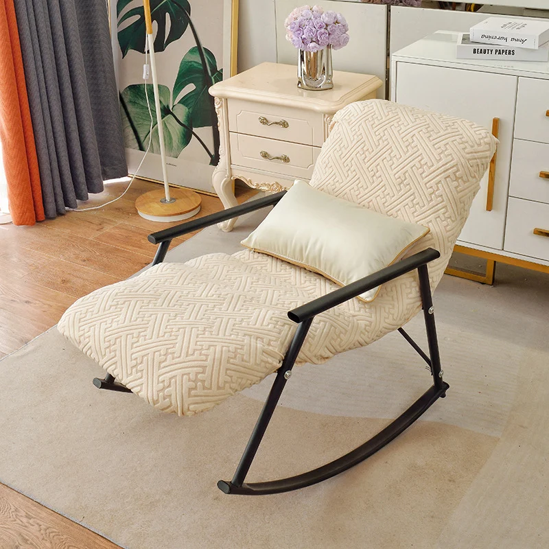 Elastic lounge chair cover, solid color, single seat