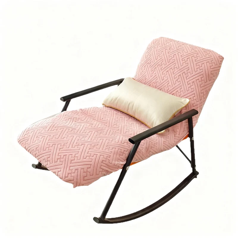 Elastic lounge chair cover, solid color, single seat
