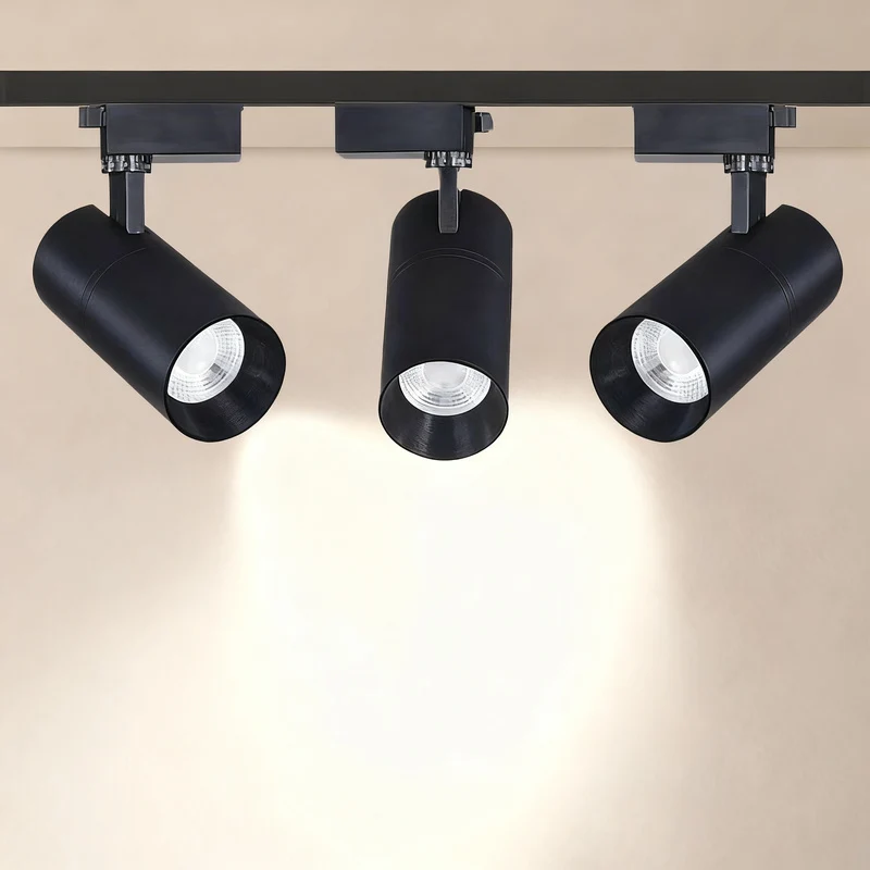 LED rail spotlight, COB, 20–40 W