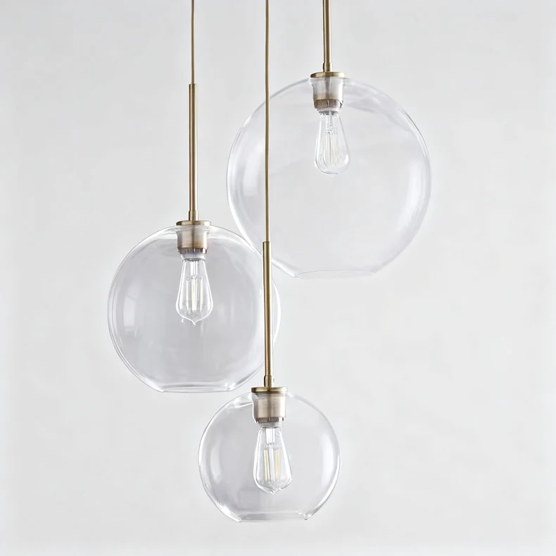 LED pendant light in industrial style, height adjustable