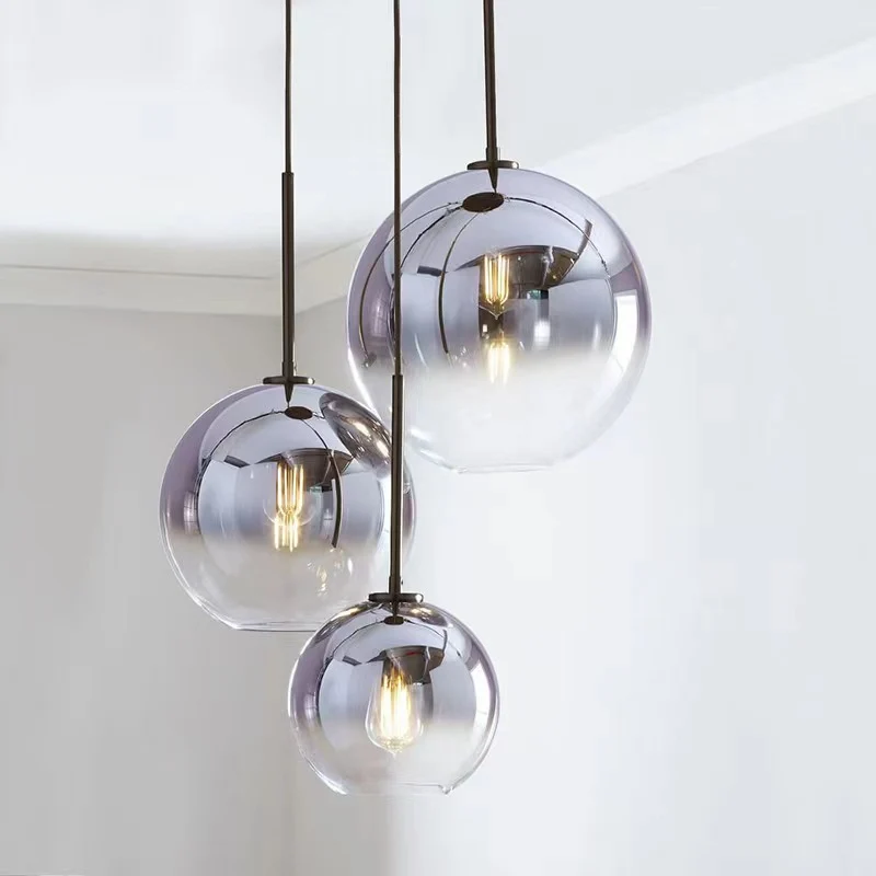 LED pendant light in industrial style, height adjustable