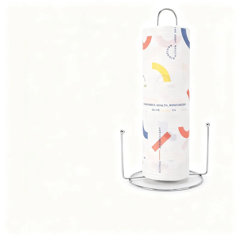 Free-standing kitchen roll holder, metal