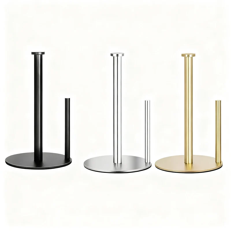 Stainless steel kitchen roll holder