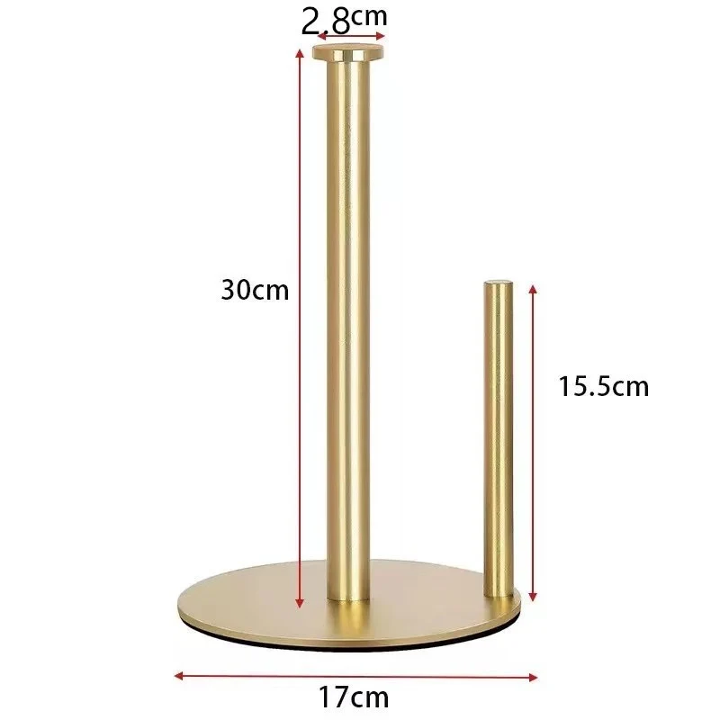 Stainless steel kitchen roll holder