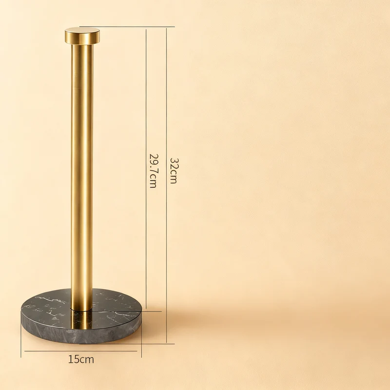 Stainless steel kitchen roll holder