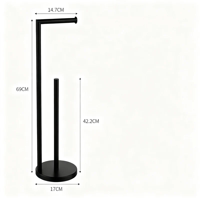 Stainless steel kitchen roll holder