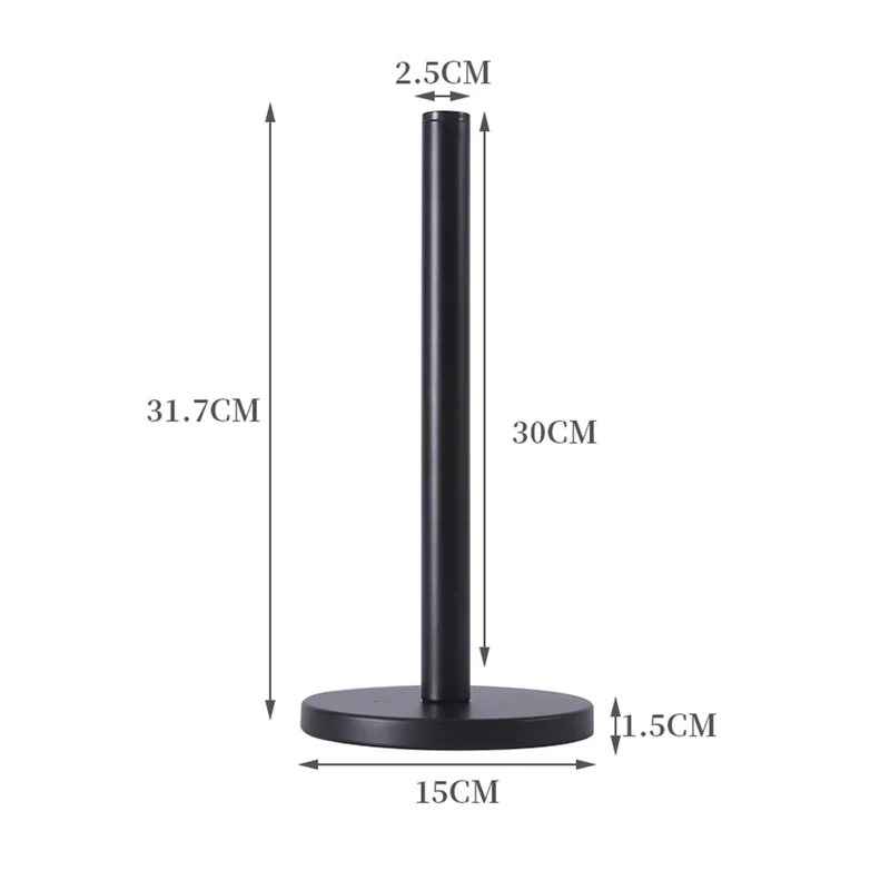 Stainless steel kitchen roll holder