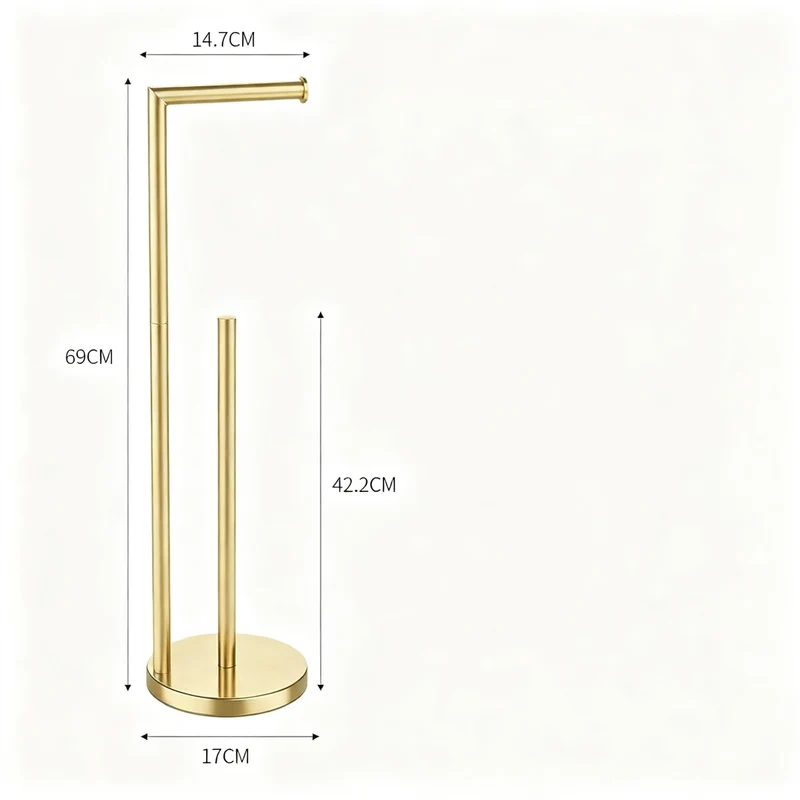 Stainless steel kitchen roll holder