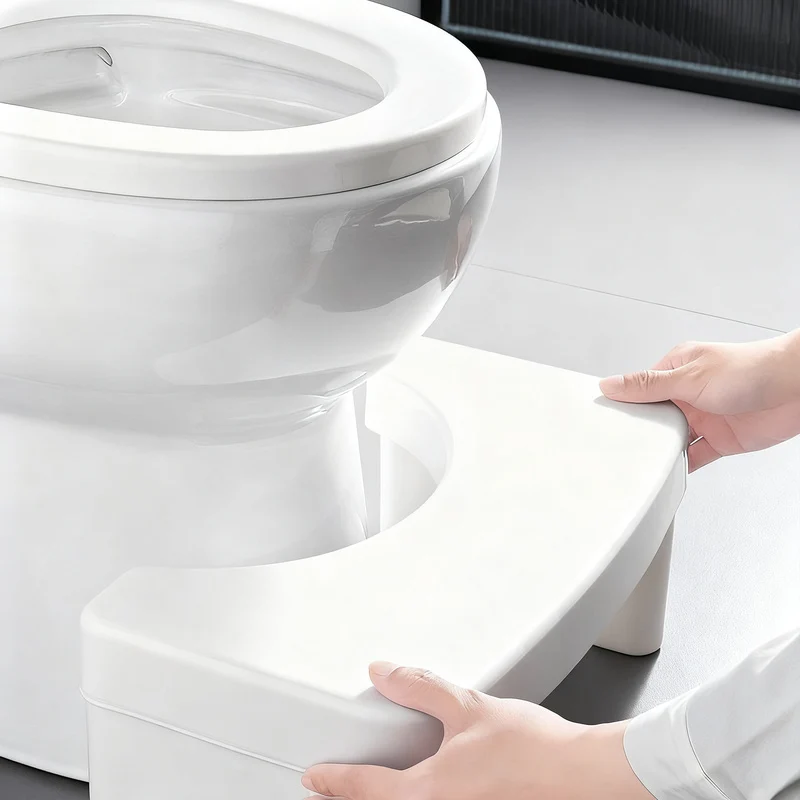 Plastic toilet stool
