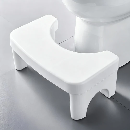 Plastic toilet stool