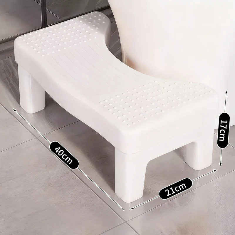 Plastic toilet stool