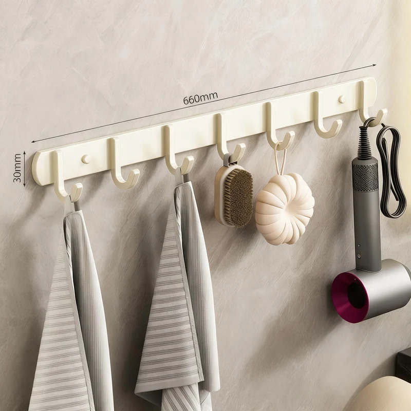 Strong aluminum wall hooks with adhesive pads