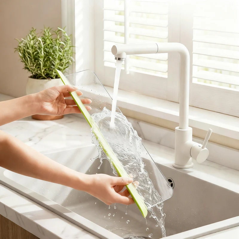 Silicone splash guard for sink