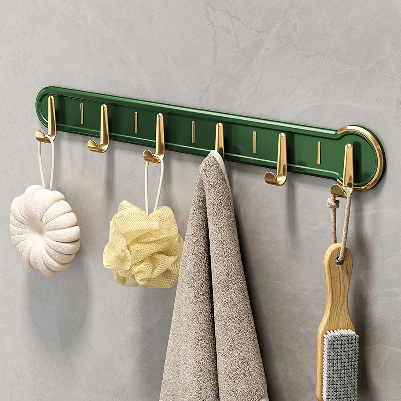 Self-adhesive wall hooks, 6-piece strip
