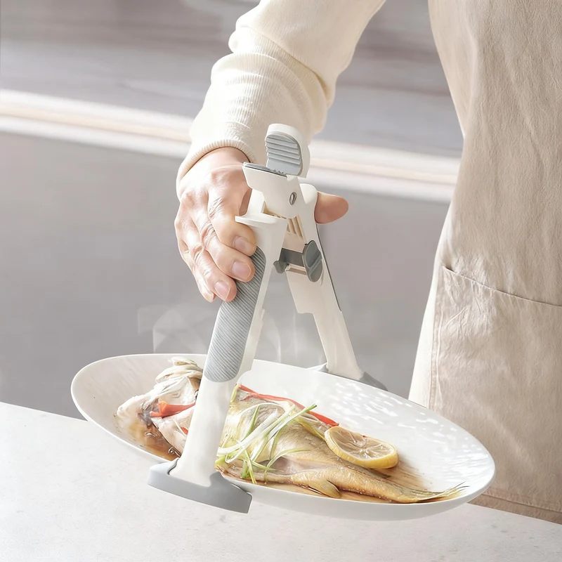2-in-1 bowl tongs with insulating function