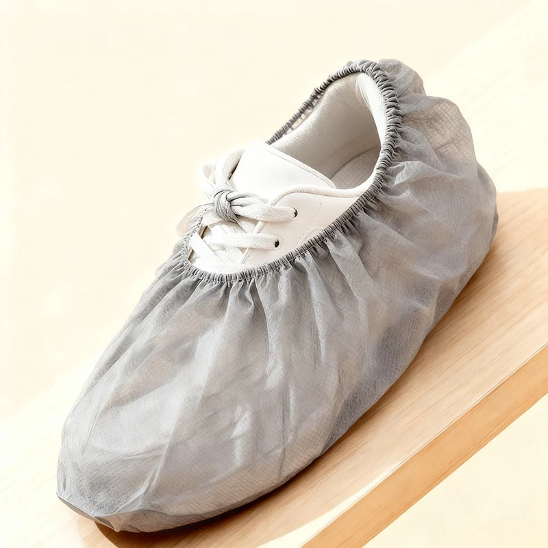 Fleece shoe covers, non-slip