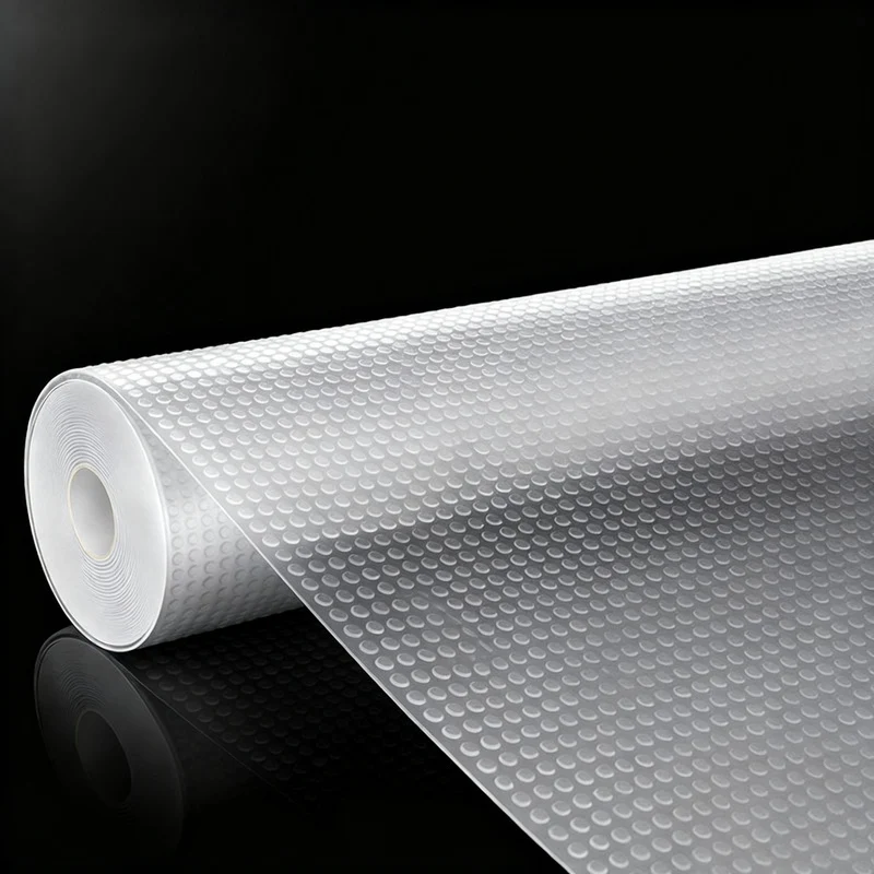 Drawer mat with knobs, self-adhesive