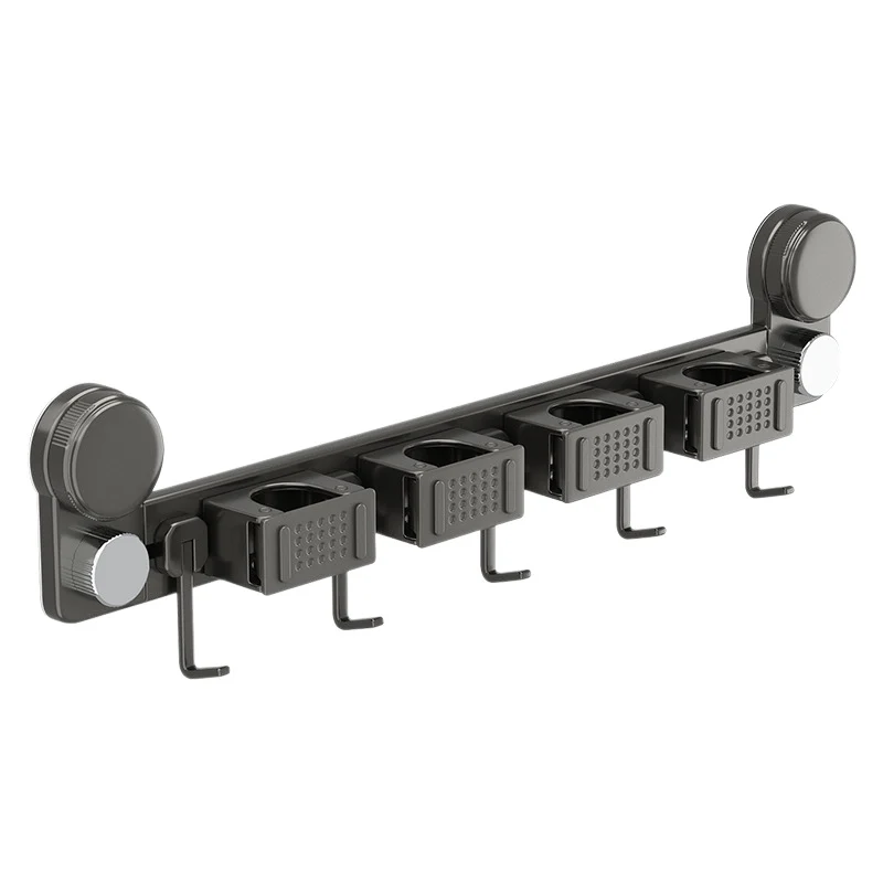 Suction cup wall holder for cleaning tools