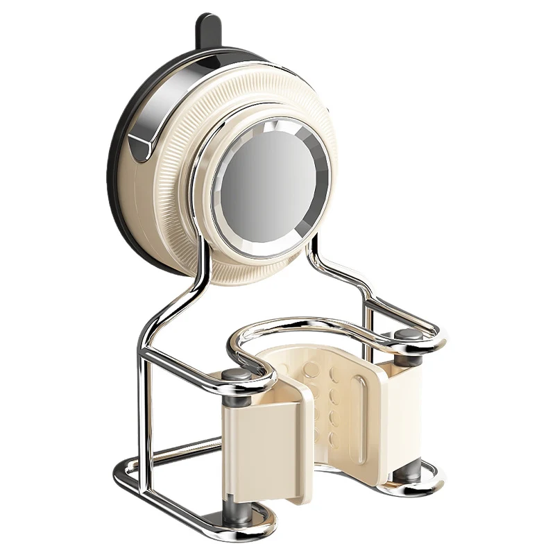 Suction cup wall holder for mop and broom without drilling