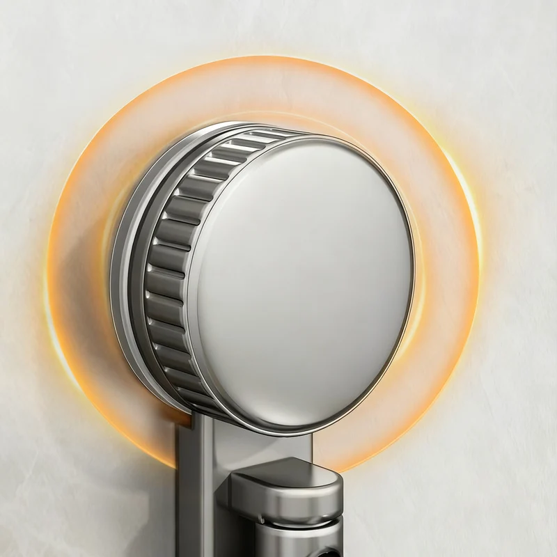 Suction cup holder for kitchen towels, rotatable