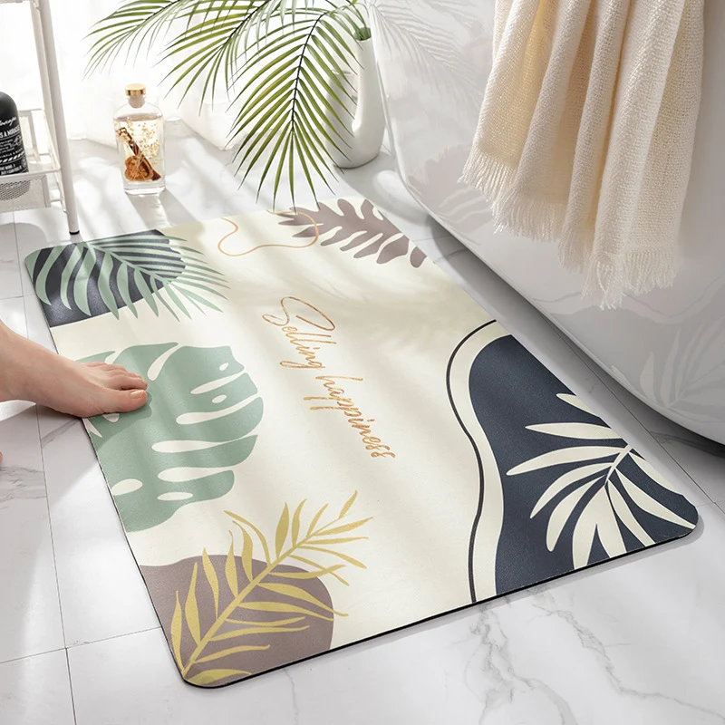 Tropical-Inspired Soft Bath Mat
