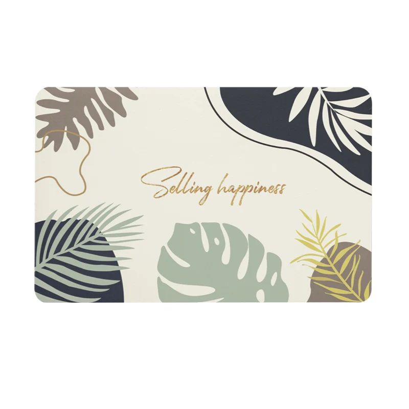 Tropical-Inspired Soft Bath Mat