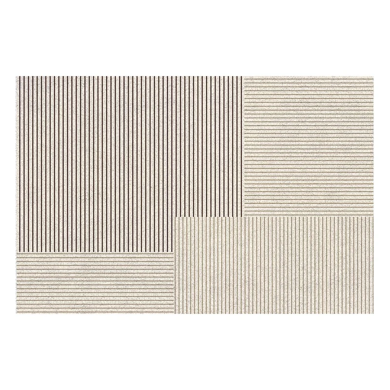 Textured Stripe Bathroom Mat