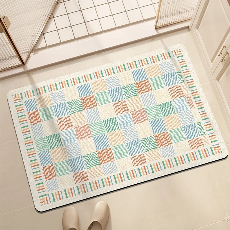 Stylish Geometric Pattern Bath Mat