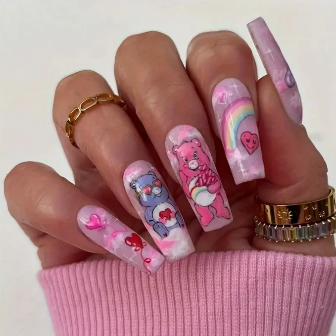 Kreatives Cartoon Nagelkunstset Karnz