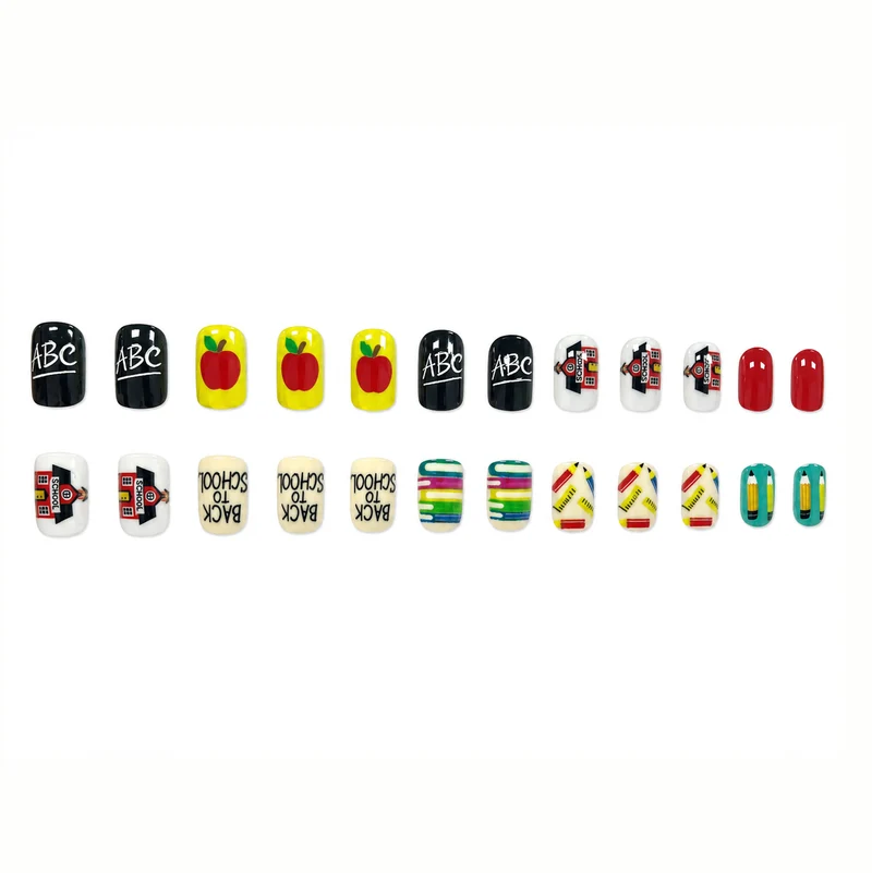 Kreatives Zurück-zur-Schule Nagelkunst-Set Karnz