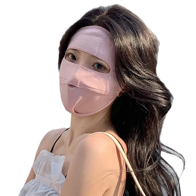 Facemask with UV protection and wind protection