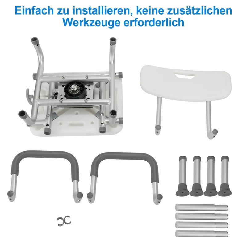 Shower chair Shower stool 360°rotatable | Stornfield