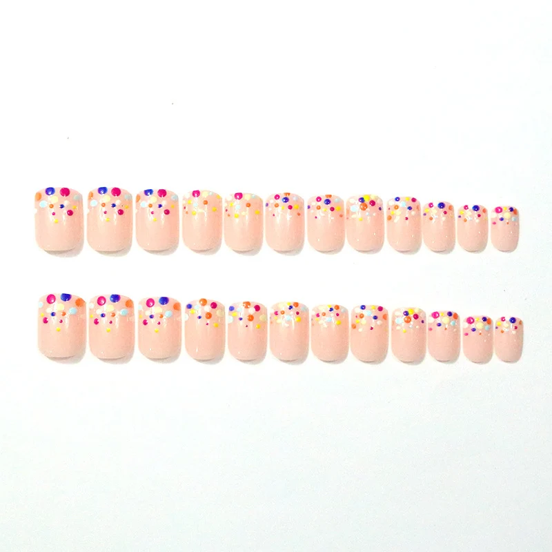 Bunte Gepunktete Nail Art Verbesserungen Karnz