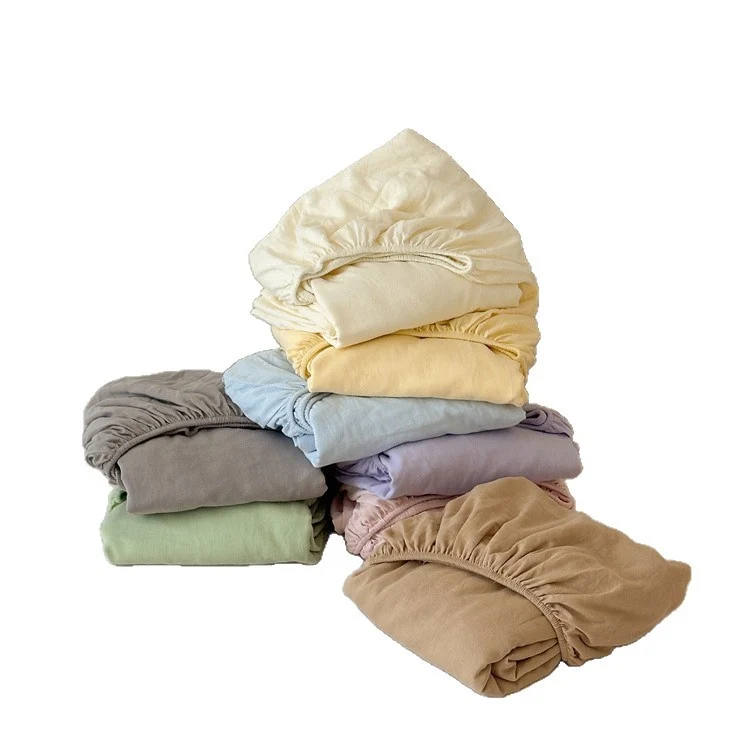 High-quality cotton-linen bed sheet extra soft Stornfield
