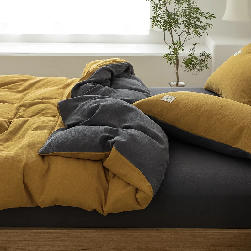 Luxurious linen bedding set with breathable cotton-linen blend Stornfield