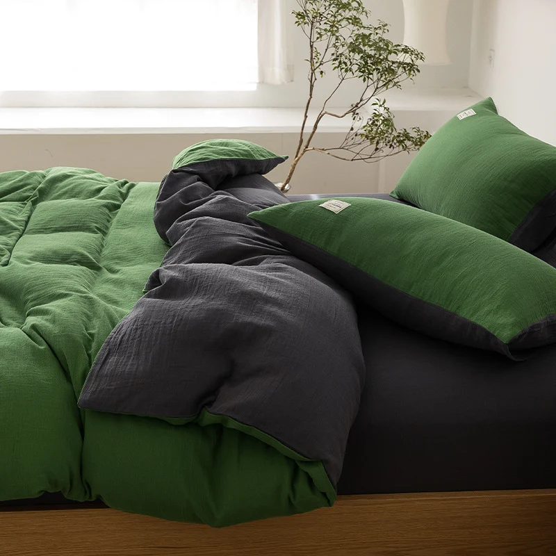 Luxurious linen bedding set with breathable cotton-linen blend Stornfield