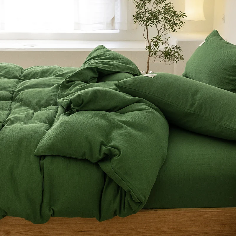 Luxurious linen bedding set with breathable cotton-linen blend Stornfield
