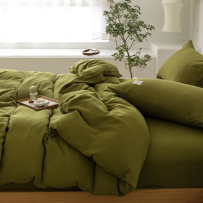 Luxurious linen bedding set with breathable cotton-linen blend Stornfield