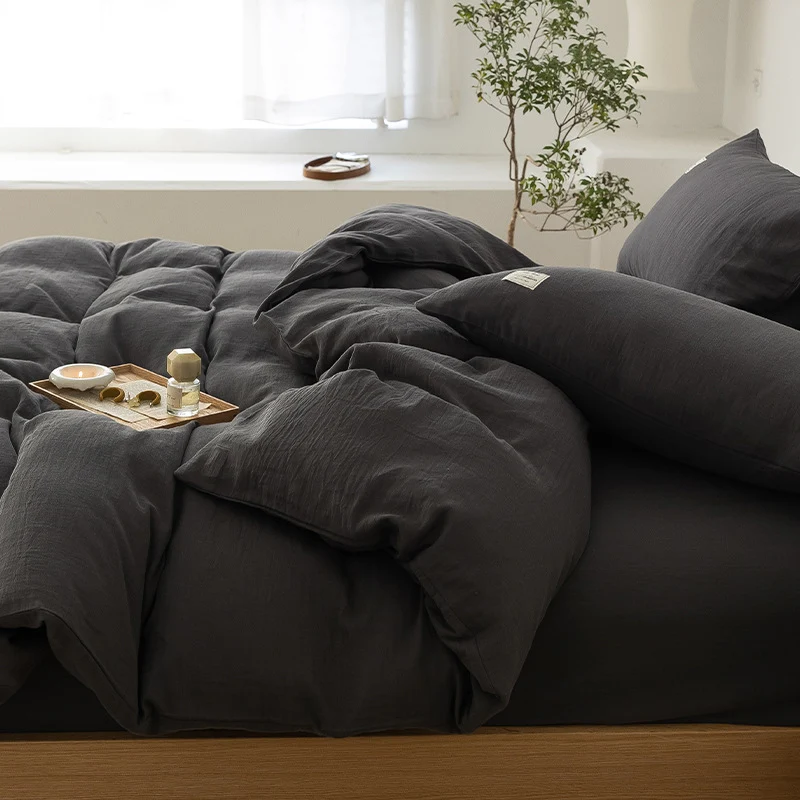 Luxurious linen bedding set with breathable cotton-linen blend Stornfield