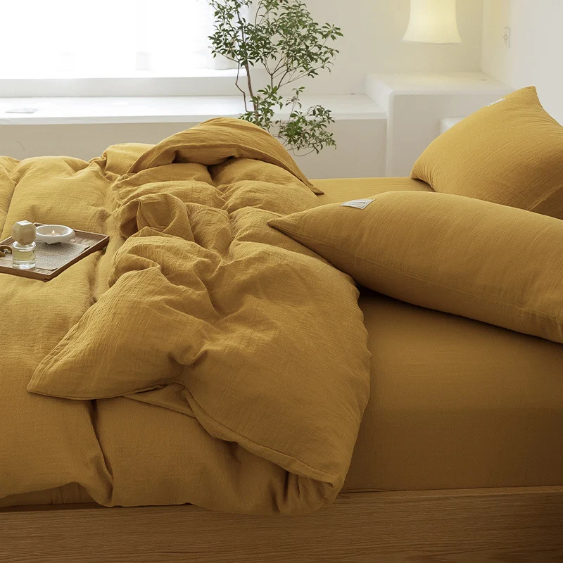 Luxurious linen bedding set with breathable cotton-linen blend Stornfield