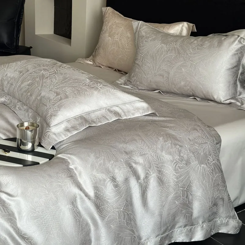luxurious Jacquard satin bedding set Stornfield
