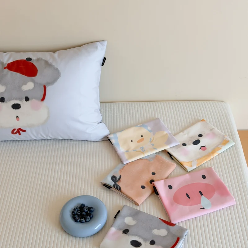 Children's pillowcase with cute chick motif and skin-friendly microfiber cover Stornfield