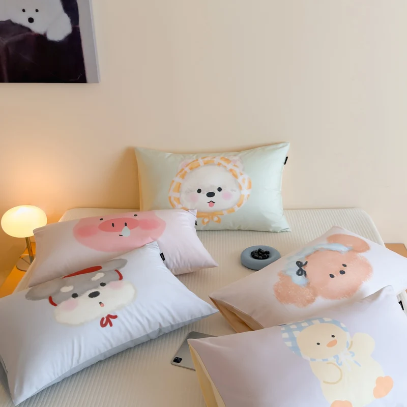Children's pillowcase with cute chick motif and skin-friendly microfiber cover Stornfield