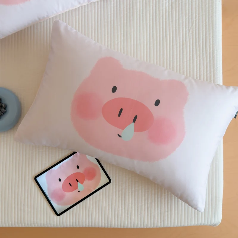 Children's pillowcase with cute chick motif and skin-friendly microfiber cover Stornfield