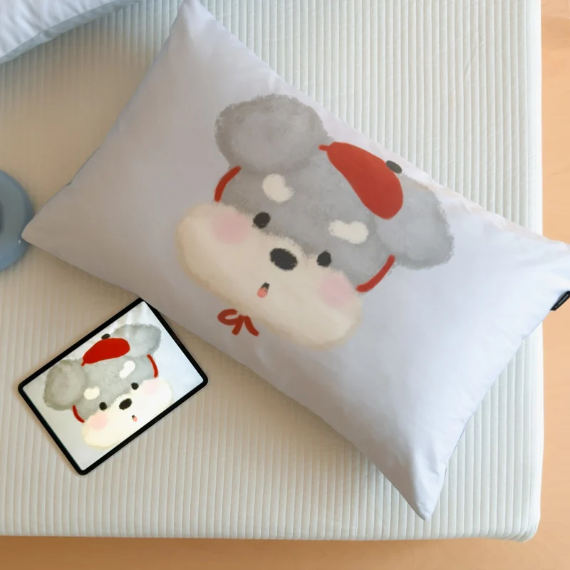 Children's pillowcase with cute chick motif and skin-friendly microfiber cover Stornfield