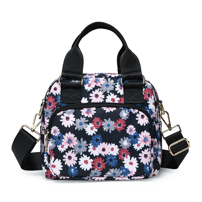 Stylische Blumendruck-Handtasche Karnz